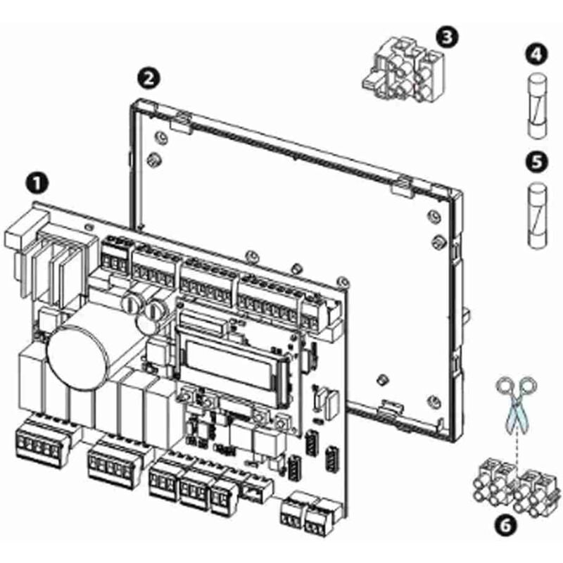 Kit de remplacement ZLX24SA-SR Came 88006-0085 pour panneau de commande central ZLJ24 ZL19 3199ZLJ14 ZLJ14