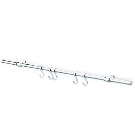 KIT SOTTOPENSILE C/GANCI NICHEL SATINATO 90 CM