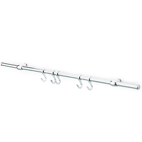 KIT SOTTOPENSILE CON GANCI NICHEL SATINATO 90 CM- 1,0 pz