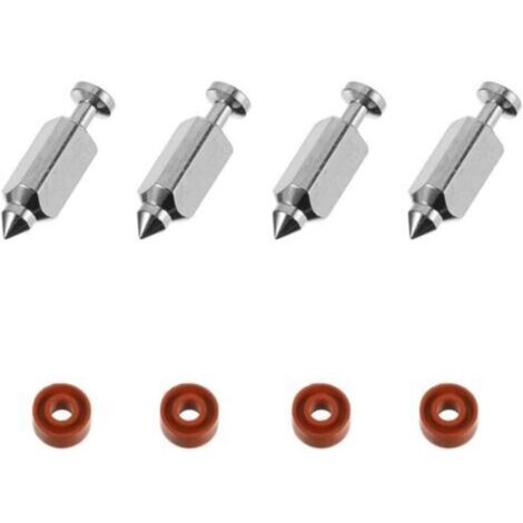 Kit Soupapes Pointeau Carburateur pour Tondeuse 398188 – 4 Pièces en Acier avec Joints Caoutchouc