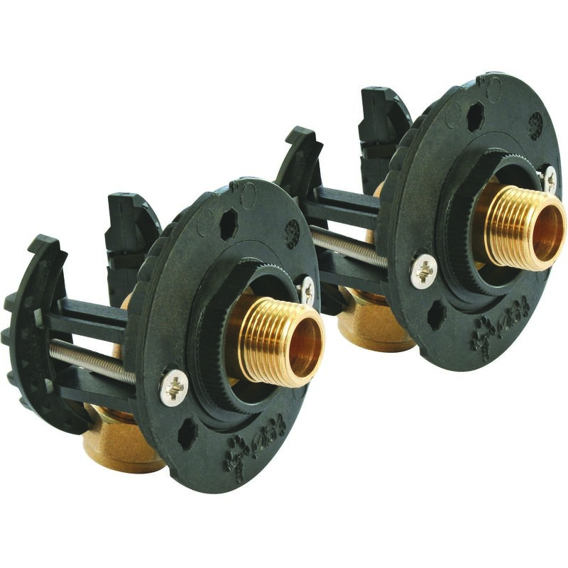 Kit complet fixation Robinetterie Sous-Lavabo - per Ø12 - Rac Compression M12/17