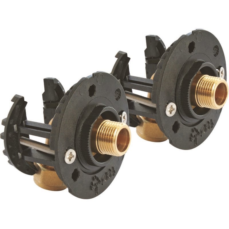 Ayor - Kit complet fixation Robinetterie Sous-Lavabo - per Ø16 - Rac Compression M12/17