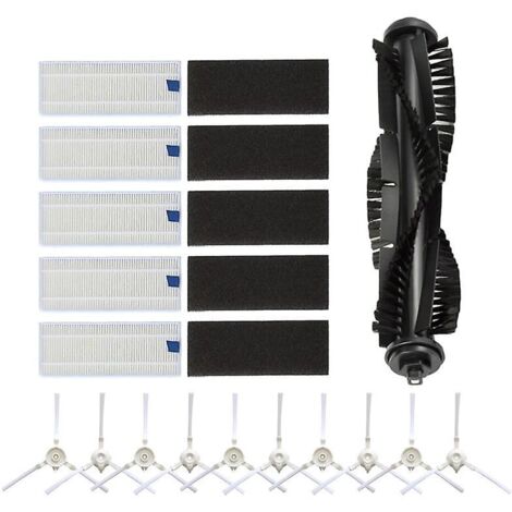 Kit spazzola laterale Mian da 16 pezzi/set con filtro spugna per aspirapolvere robot 360 S6