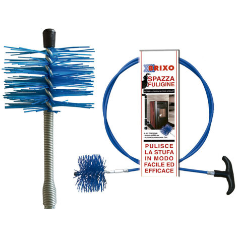 Kit Spazzola Pulizia Kekai Nylon con Manico 8 cm