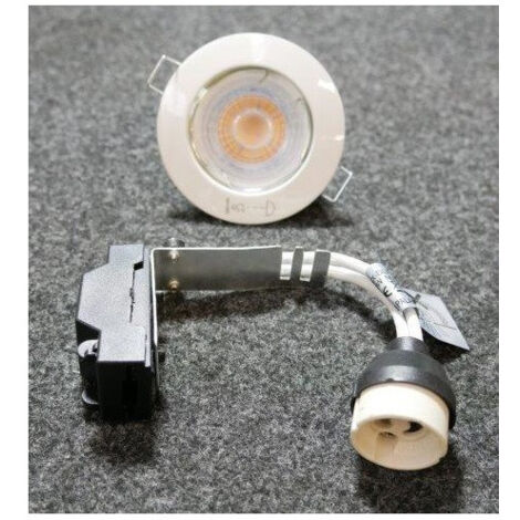 Kit spot encastre LED 6.5W blanc fixe Ø 78x104mm ampoule GU10 3000K 450lm 230V non-dimmable IP20 KIT GU10 Trajectoire