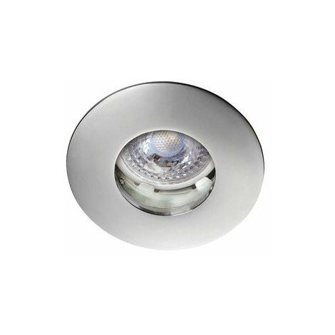Kit Spot encastré LED Hidro - 8W - 4000K - 700lm - Rond - Non dimmable - Avec ampoule - Chrome