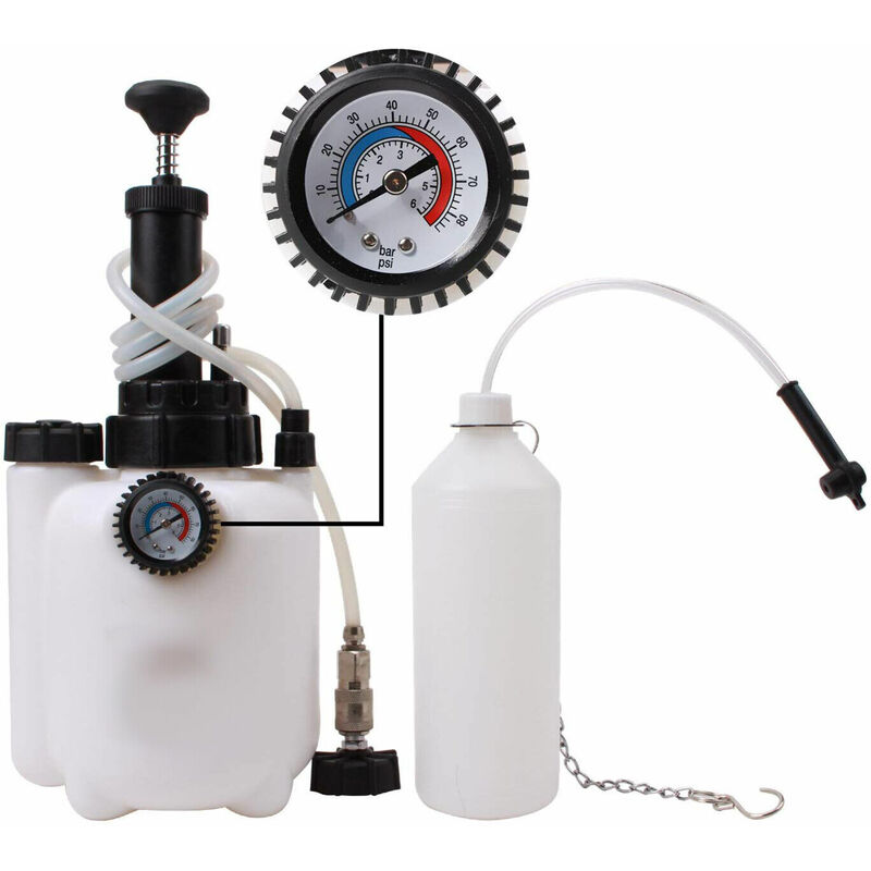 Image of Topolenashop - kit spurgo freni pompa frizione per auto moto veicoli 3 litri 2 bar / 30 psi
