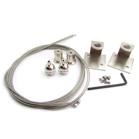 Kit Staffe Fissaggio A Sospensione Per Lampada Plafoniera Led Codice SV1260