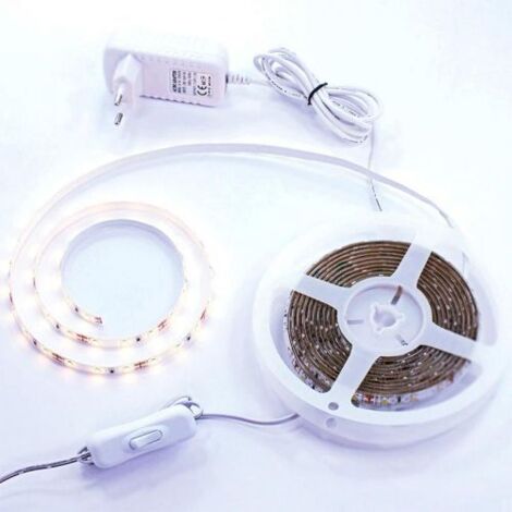 KIT STRIP LED 7,2W 3 M IP54 NATURALE