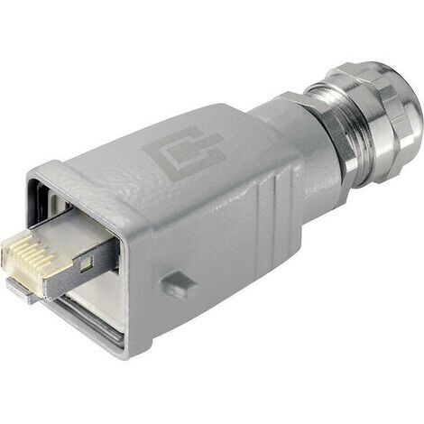 Kit STX V5 Insert Mâle Cat.6 Telegärtner 100007468 RJ45 mâle, droit Pôle: 8P8C aluminium 1 pc(s)