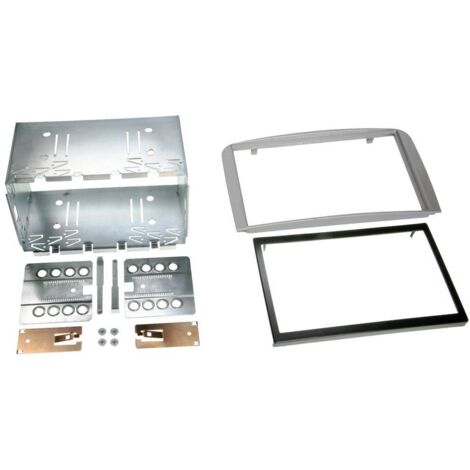 Kit Support 2DIN compatible avec Alfa Romeo 147 GT 01-10 - argent Clair