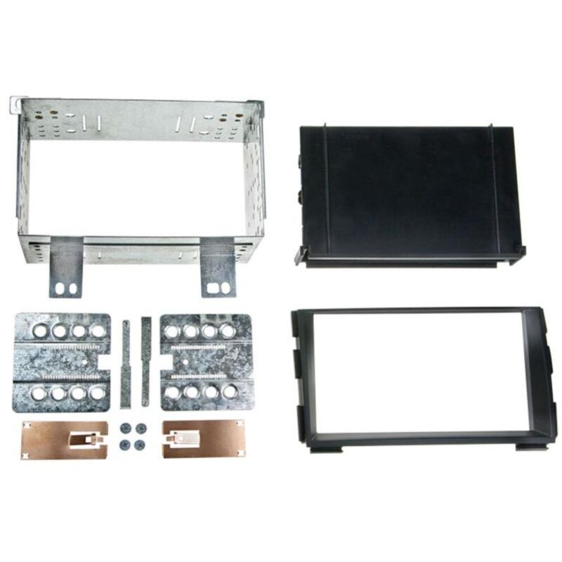 Kit Support 2Din compatible avec Kia Ceed 09-12 Pro Ceed 11-13 avec vide-poche - Noir