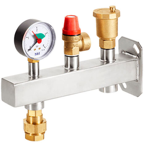 Kit support assemblé en inox 304 pour vase expansion chauffage - Arcanaute