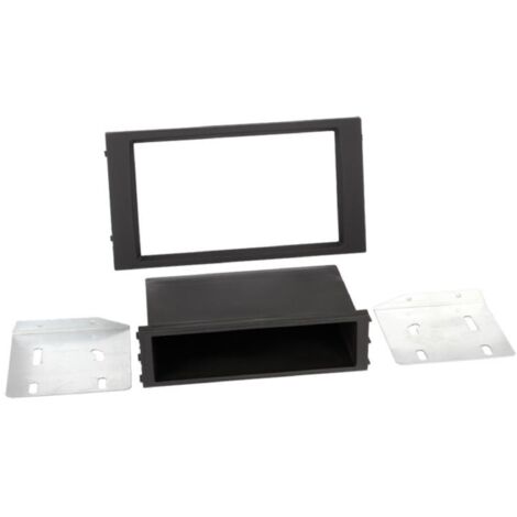 Kit Support autoradio 2DIN compatible avec Seat Leon ap14 Avec vide poche Noir
