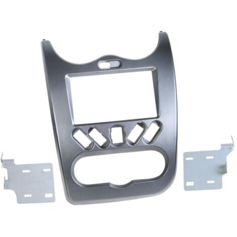 Kit Support Autoradio compatible avec Dacia Duster Sandero Logan Gris Fonce