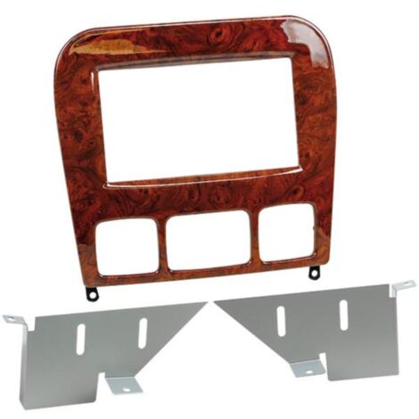 Kit Support Autoradio compatible avec Mercedes Classe S W220 - noyer