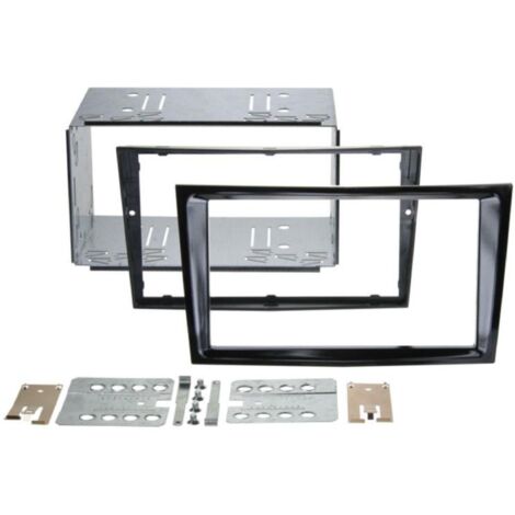 Kit Support Autoradio compatible avec Opel Astra H Corsa D Zafira B Noir brillant