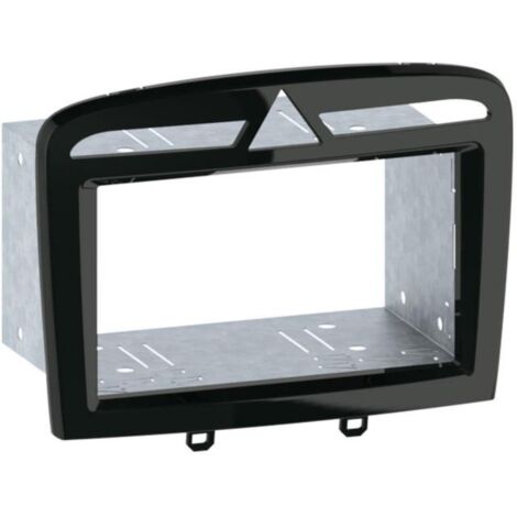 Kit Support autoradio compatible avec Peugeot 308 408 Noir nacre 2DIN