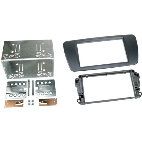 Kit Support autoradio compatible avec Seat Ibiza 6J Noir azabache 2Din