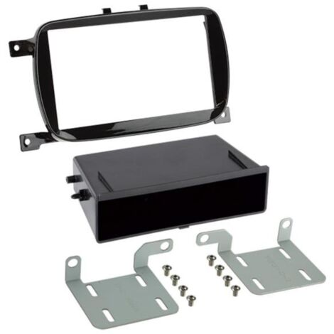 Kit support avec vide poche compatible avec Fiat 500 - Noir brillant