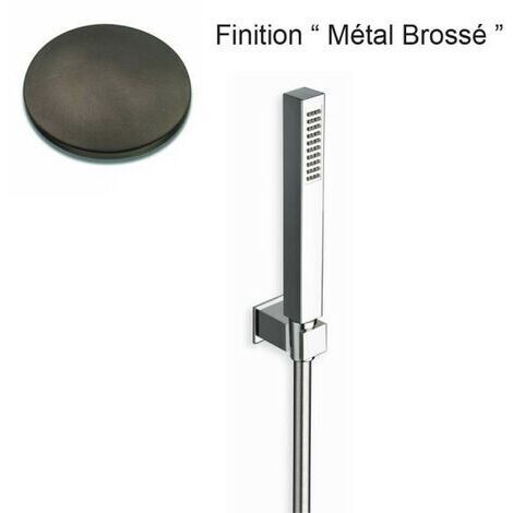 KIT SUPPORT CARRE + DOUCHETTE CARRE METAL BROSSE - CRISTINA ONDYNA PD64677