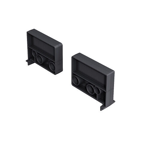 Kit support de blocage de tablette - fond à fleur - anthracite - HETTICH