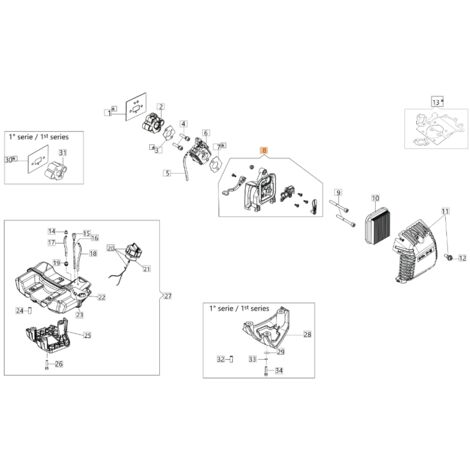 Kit support filtre à air ORIGINAL OLOEMAC pour unités moteur BC 300 D 61280183R