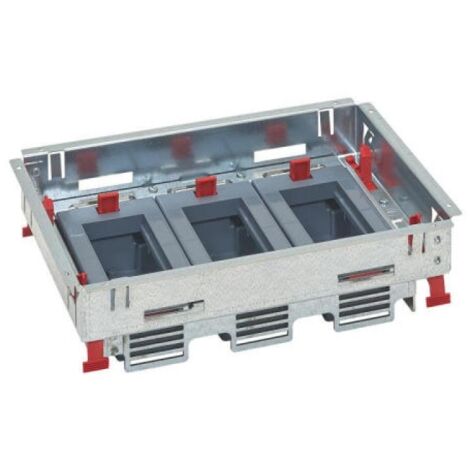 Kit support hauteur réglable boîte de sol std prises horiz 3 paniers 6 modules LEGRAND 088021