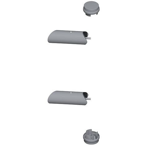 Kit support incliné + bouchon pour Diva XXI inox intérieur perçé 7694 - LA CROISEE D.S.