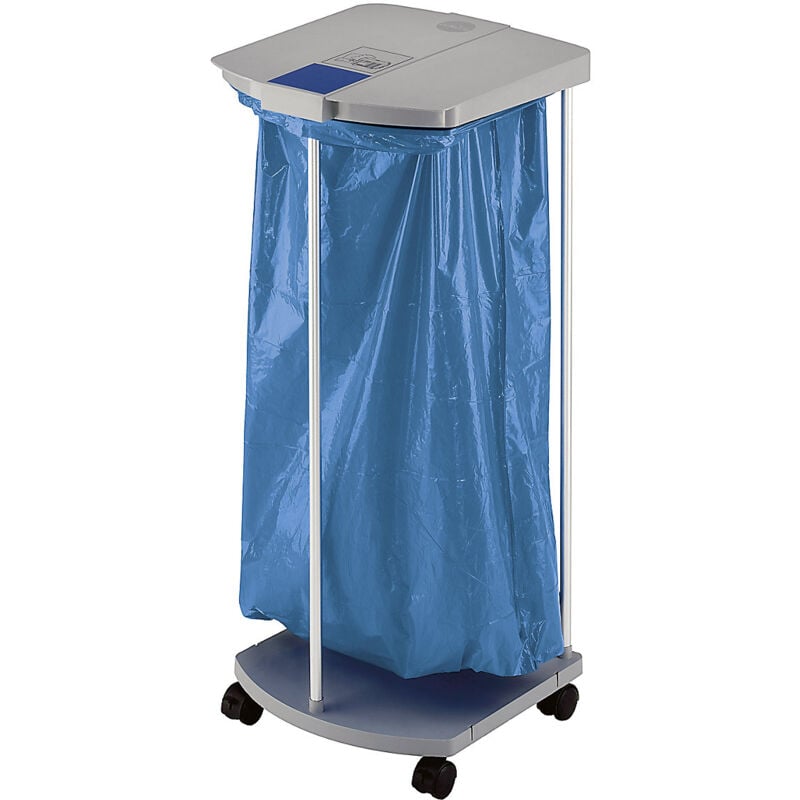 Hailo - Support sac-poubelle avec 250 sacs-poubelle bleus,
