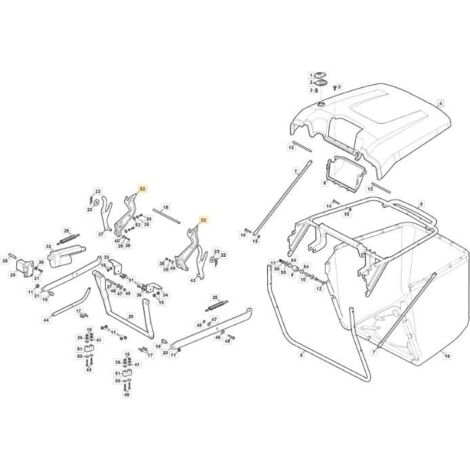 KIT SUPPORTS DE SAC MP V3 ORIGINAL STIGA - 382785316/0