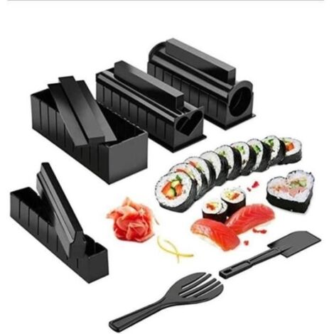 KIT SUSHIS - KIT ASIATIQUE Lot de 10 Kit Maker Sushi Moules à Sushi Outil De Fabricant De Sushi Nourriture S'ajoute au