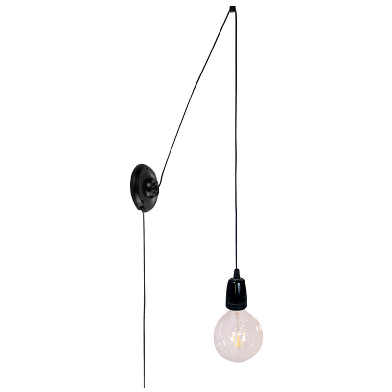 Kit Suspension – Douille Céramique Noire + Pavillon Céramique Ø105 mm + Câble Textile Noir Carbone + Passes-câbles - Idéal Rénovation & Déco Kit Suspension – Douille Céramique Noire + Pavillon Céramique Ø105 mm + Câble Textile Noir Carbone + Passes-câbles - Idéal Rénovation & Déco