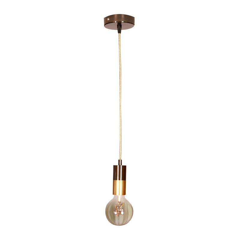 Kit Suspension – Douille Métal Noir & Doré + Câble Tissu Doré 3 m + Pavillon Cylindrique Noir – Idéal Rénovation & Déco Intérieure Tibelec Kit Suspension – Douille Métal Noir & Doré + Câble Tissu Doré 3 m + Pavillon Cylindrique Noir – Idéal Rénovation & Déco Intérieure Tibelec