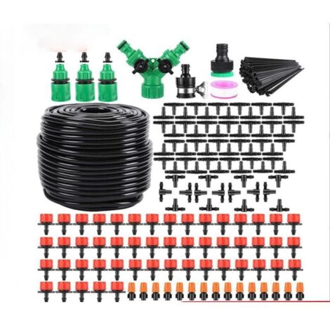 Kit Système D'irrigation DIY jardinage 50M Goutte à Goutte Jardin Système d'Arrosage Pour Jardin, Pelouse, Paysage, Potager