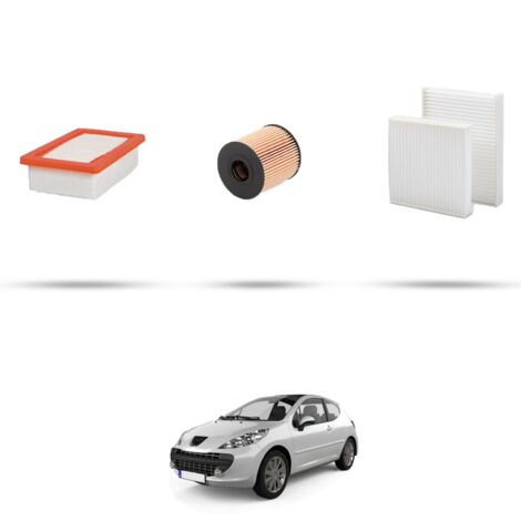 Kit tagliando 1 filtri compatibile con Peugeot 207 1.6 16v Turbo 115kw dal 2009