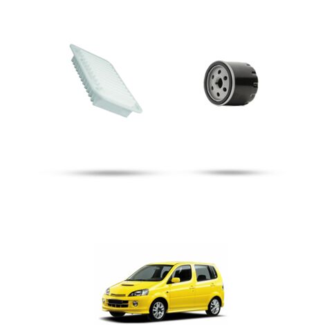 Kit tagliando 2 filtri compatibile con Daihatsu YRV 1.3 16v 64KW dal 2000