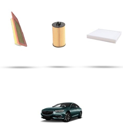 Kit tagliando 2 filtri compatibile con Opel Insigna B 1.6 Turbo 147kw Dal 2018