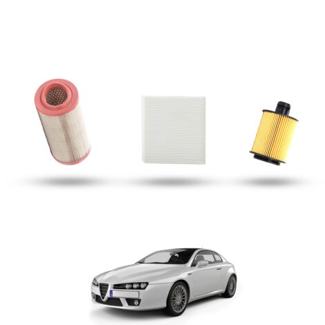 Kit Tagliando 3 filtri compatibile con Alfa Romeo Brera (939) 1.8 TBI 16v 147kw dal 2009