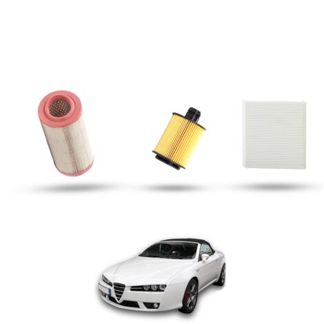 Kit Tagliando 3 filtri compatibile con Alfa Romeo Spider (939) 1.8 JTB 147kw dal 2009
