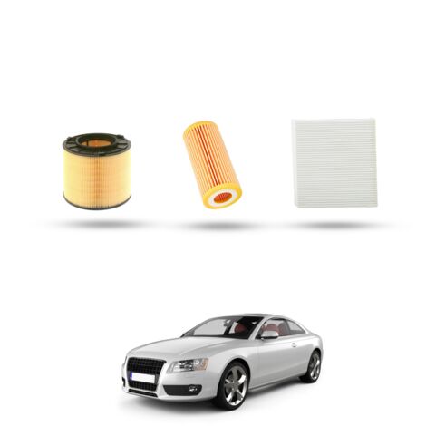 Kit Tagliando 3 filtri compatibile con Audi A5 (F53,F5P,F5A,F5F) 35 TFSI Hybrid F5 110kw 2020