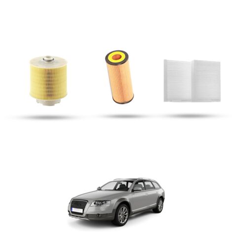 Kit Tagliando 3 filtri compatibile con Audi ALLROAD II (4FH) 3.2 FSI 188kw dal 2006