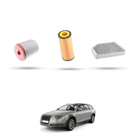 Kit Tagliando 3 filtri compatibile con Audi ALLROAD III (4GH) 3.0 TFSI 228kw dal 2012