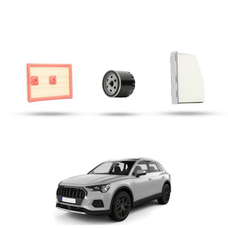 Kit Tagliando 3 filtri compatibile con Audi Q3 (8UB,8UG) 1.4 tfsi 110kw dal 2013