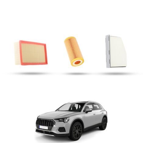 Kit Tagliando 3 filtri compatibile con Audi Q3 (8UB,8UG) 2.0 tfsi 132kw dal 2014