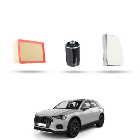 Kit Tagliando 3 filtri compatibile con Audi Q3 (8UB,8UG) 2.0 tfsi 155kw dal 2011