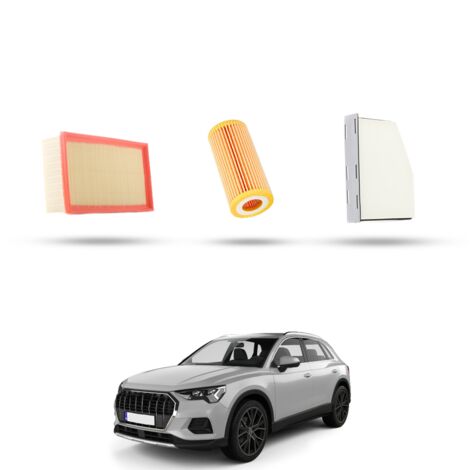Kit Tagliando 3 filtri compatibile con Audi Q3 (8UB,8UG) 2.0 tfsi 162kw dal 2014