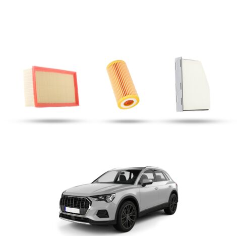 Kit Tagliando 3 filtri compatibile con Audi Q3 (8UB,8UG) 2.5 tfsi 228kw dal 2013