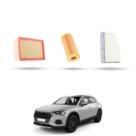 Kit Tagliando 3 filtri compatibile con Audi Q3 (8UB,8UG) 2.5 tfsi 270kw dal 2015