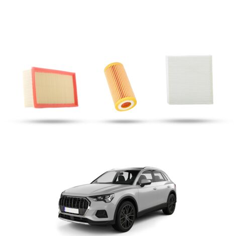 Kit Tagliando 3 filtri compatibile con Audi Q3 (F3B,F3N) 2.0 40 tfsi 140kw dal 2018